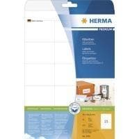 HERMA Premium - Permanent selvklæbende mat lamineret papiretiketter - hvid - 70 x 50,8 mm - 375 label(s) (25 ark x 15) (5055)