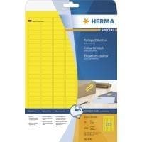 HERMA Special - Permanenta självhäftande matta pappersetiketter - Gul - 25,4 x 10 mm - 3780 etikett(er) (20 ark x 189) (4243)