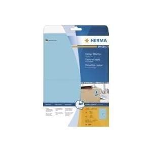HERMA Special - Permanente selvklæbende matte papiretiketter - Blå - 199,6 x 143,5 mm 40 label(s) (20 ark x 2) (4498)