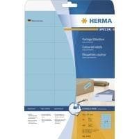 HERMA Special - Permanenta självhäftande matta pappersetiketter - Blå - 70 x 37 mm - 480 etikett(er) (20 ark x 24) (4468)