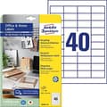 Miniatyrbild 1 av 6: AVERY Zweckform återvinning universaletiketter hemmakontor 48,5 x 25,4 mm, naturvit, adressetiketter, permanent - 1 st (LR3657-10)