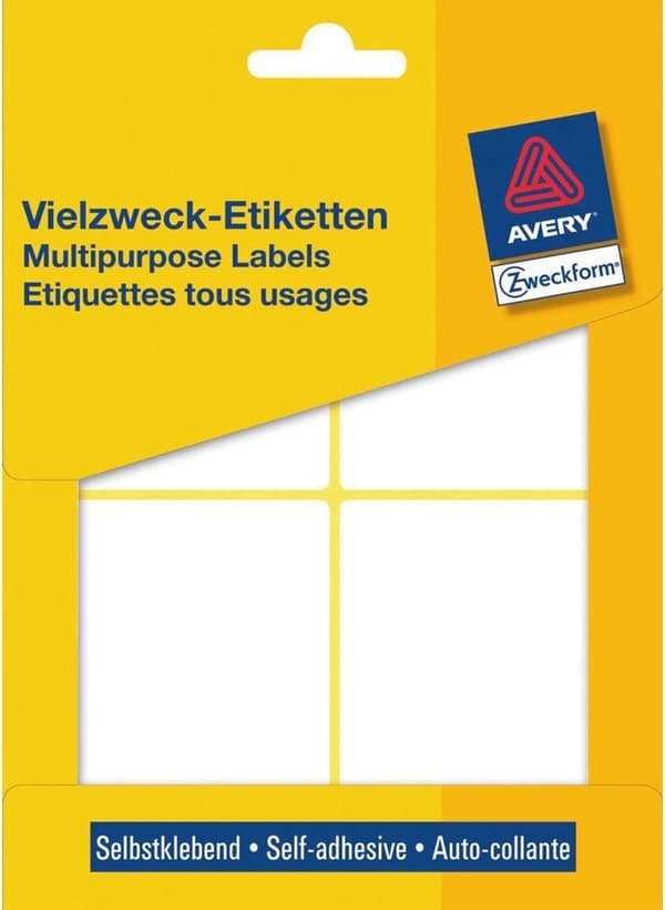 Private Label Avery 3330 Manuell Label 80x54mm Vit