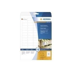 HERMA Special - Erittäin lujat itseliimautuvat mattapaperitarrat - valkoinen - 35,6 x 16,9 mm - 2000 tarraa (25 arkkia x 80) (10901)