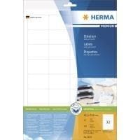 HERMA 8643 universaletiketter DIN A4 små (48,3 x 33,8 mm, 10 ark, papper, matt) självhäftande, utskrivbara, permanenta adressetiketter, 320 självhäfta