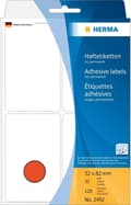 Miniatyrbild 1 av 3: Herma 2492 Universum. Office Pack-etikett 52x82mm Röd - 128 etiketter