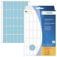 HERMA - Permanenta självhäftande etiketter - Blå - 12 x 30 mm 1120 etikett(er) (32 ark x 35) (2353)