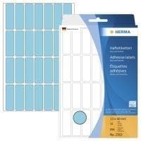 HERMA - Matta pysyvät itseliimautuvat paperitarrat - sininen - 13 x 40 mm 896 tarra(t) (32 arkkia x 28) (2363)