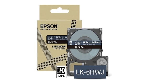 Epson LabelWorks LK-5HWJ - Matt - Mörkblå-Vit - Rulla (1,8 cm) 1 kassett(er) tejp