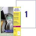 Pikkukuva 1 / 4: Avery-Zweckform B4775-50 210 x 297 mm polyeteenikalvo valkoinen 50 pysyvän yleistarran pakkaus laser 50 arkkia DIN A4 (B4775-50)