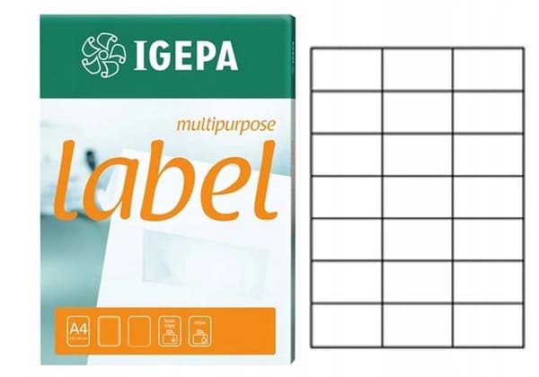 IGEPA SJÄLVHÄFTANDE ETIKETTER 100 ST 70x42,3 mm