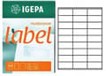Miniatyrbild 2 av 2: IGEPA SJÄLVHÄFTANDE ETIKETTER 100 ST 70x32 mm