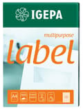 Miniatyrbillede 1 af 2: IGEPA SELVKLÆBENDE ETIKETTER 100 STK 48,3x16,9 mm