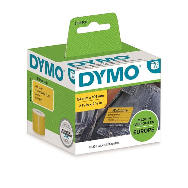 Etikett DYMO 54mm x 101mm 220/fp