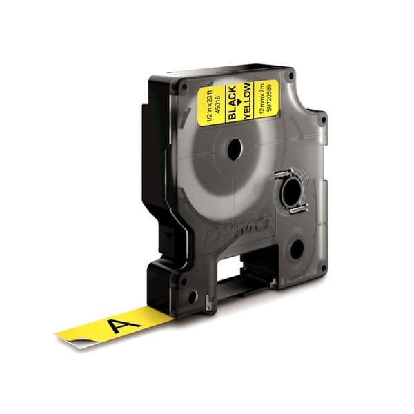 DYMO D1 Standard - Svart på gul - 12 mm