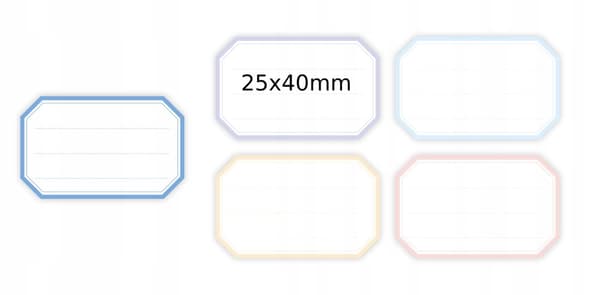 NIIMBOT-klistermärken serie D/B 25*40 160x FÖR ANTECKNINGSBÖCKER