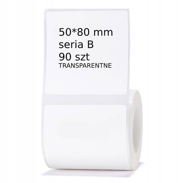 NIIMBOT Etiketter för B21 B3S TRANSPARENT 50*80mm