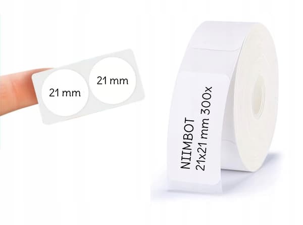 NIIMBOT Etiketter Klistermärken RUNDA 21*21mm 300 st