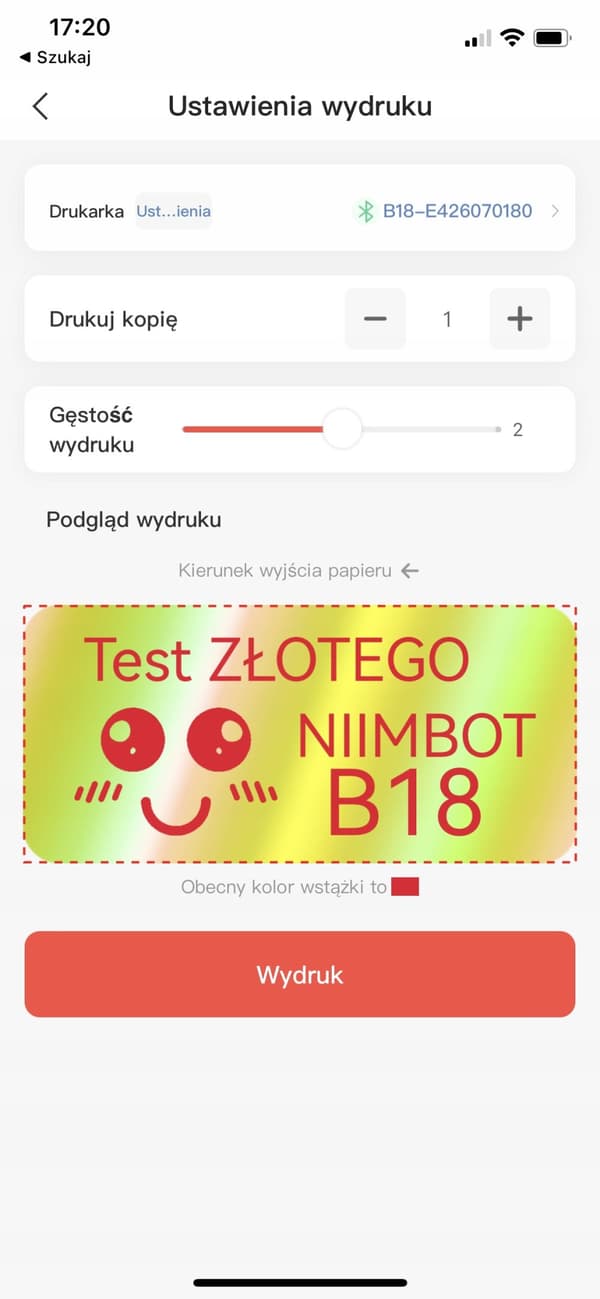 NIIMBOT-TEIPPI B18:lle, musta lämpösiirtoteippi