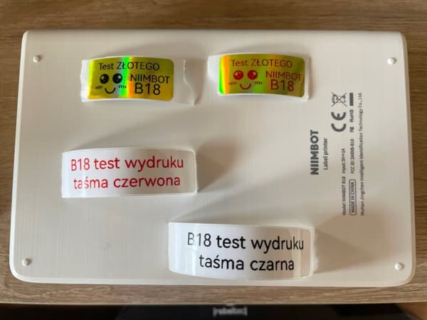 NIIMBOT-TEIPPI B18:lle, musta lämpösiirtoteippi