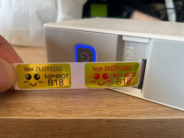 NIIMBOT ETIKETTER Klistermärken för B18 SILVER HOLOGRAM