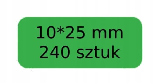 NIIMBOT Tarrat Tarrat VIHREÄT 10*25mm 240kpl