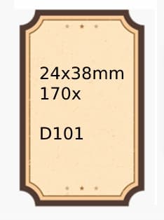 NIIMBOT-tarrat D101-tarroille 24 * 38 mm 170 kpl