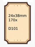Pikkukuva 1 / 3: NIIMBOT-tarrat D101-tarroille 24 * 38 mm 170 kpl