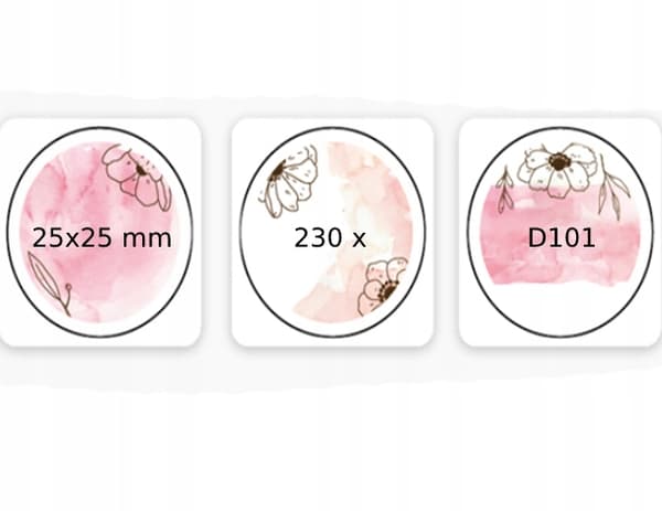 NIIMBOT Etiketter Klistermærker til D101 25*25mm 230x PINK