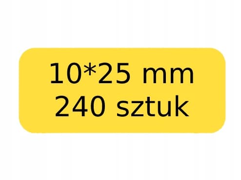 NIIMBOT Etiketter Klistermærker GUL 10*25mm 240 stk
