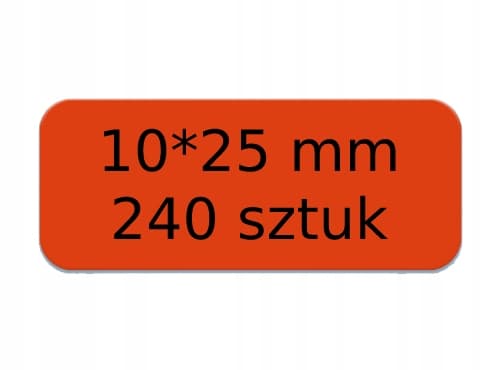 NIIMBOT Etiketter Klistermærker RØDE 10*25mm 240 stk
