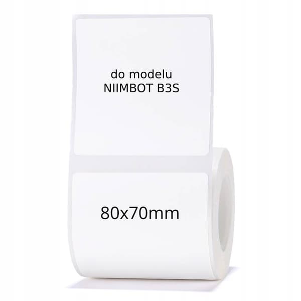 NIIMBOT-tarrat B3S-tarroille 80*70mm 95 kpl