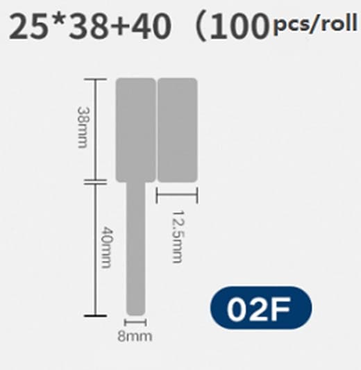 NIIMBOT B21/B3S Kabeletiketter 25*38mm 100st