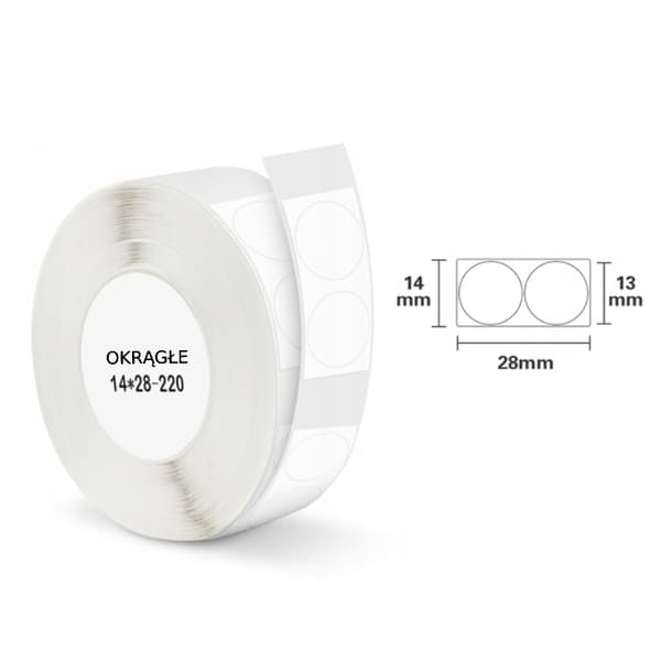 NIIMBOT-tarrat, tarrat, 13 mm, 440 kpl, pyöreät