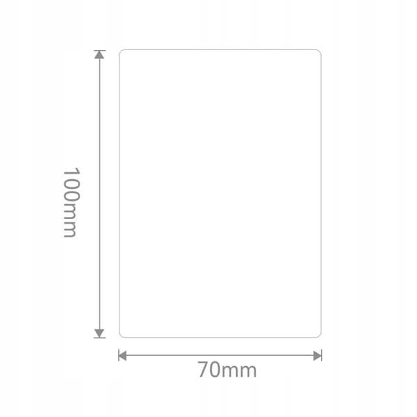 NIIMBOT-tarrat 70*100mm valkoiset 290 kpl K3/W-tulostimelle Alkuperäinen