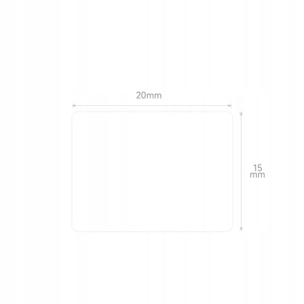 NIIMBOT LABELS Tarrat M2-tulostimelle VALKOISET suorakaiteen muotoiset 20x15mm 355x
