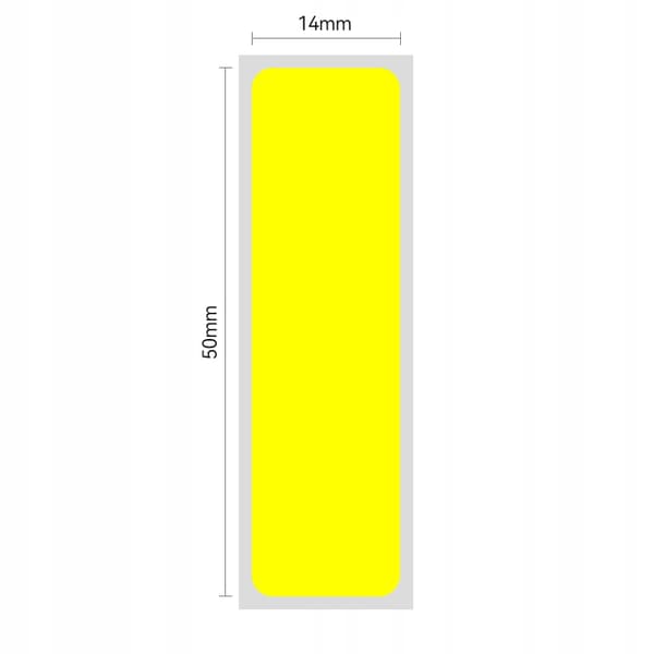 NIIMBOT-tarrat Tarrat TARRAT 14x50mm 125kpl KELTAINEN B18:lle