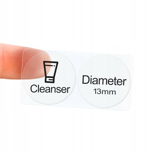 NIIMBOT Etiketter Klistermærker 13 mm RUNDE TRANSPARENTE 220 stk. D110/D11/D101