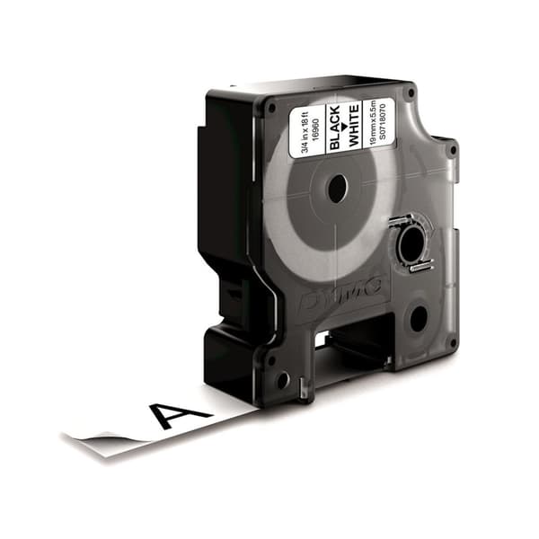 DYMO D1 Durable - musta valkoisella pohjalla - 19 mm