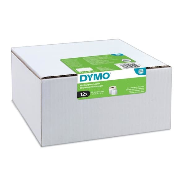 Dymo Dymo universaletiketter 32 x 57 mm vita 6x 1000 stycken