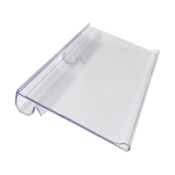 40 st 80x42 mm genomskinliga plastetikettklämmor för hylletiketter, trådhyllaetikettklämmor för trådgaller, prisetiketter