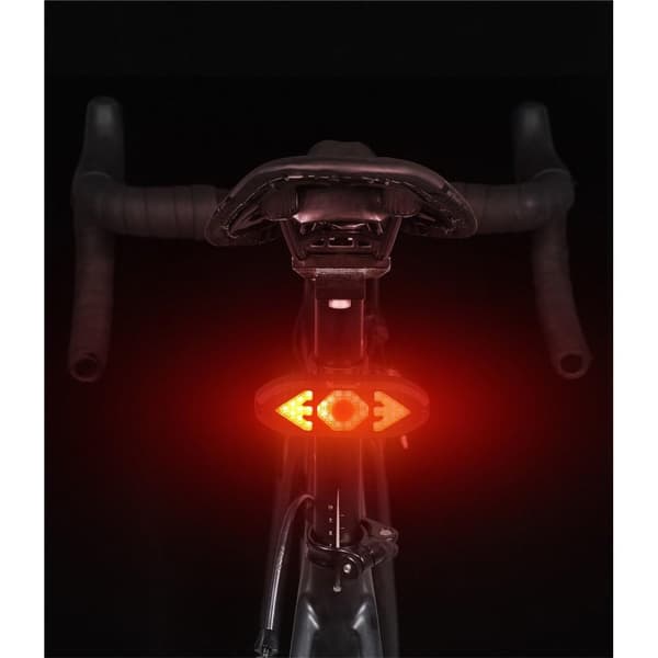 Uppladdningsbar Lampa med tuta till cykel bakljus Fjärr Blinkers