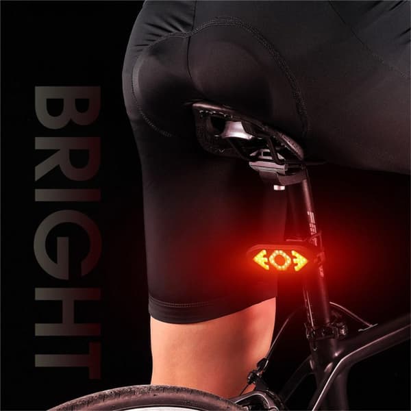Uppladdningsbar Lampa med tuta till cykel bakljus Fjärr Blinkers