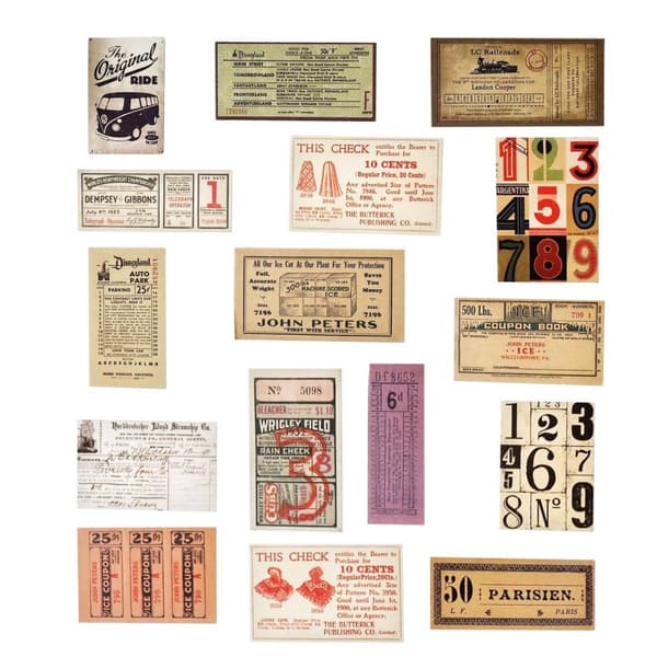 60x Tarrat Laatikossa, Vintage - Nro. 6