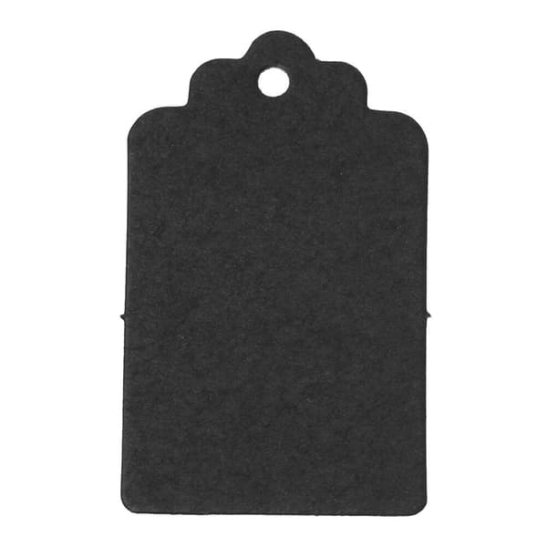 100x Pappersetiketter - Svart