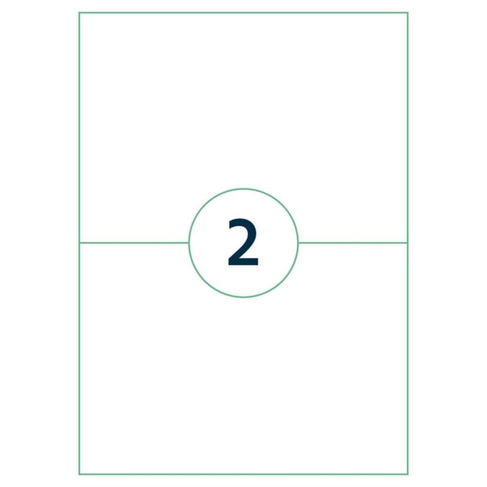 rillprint Självhäftande etiketter 210x148 mm 1000 ark vit