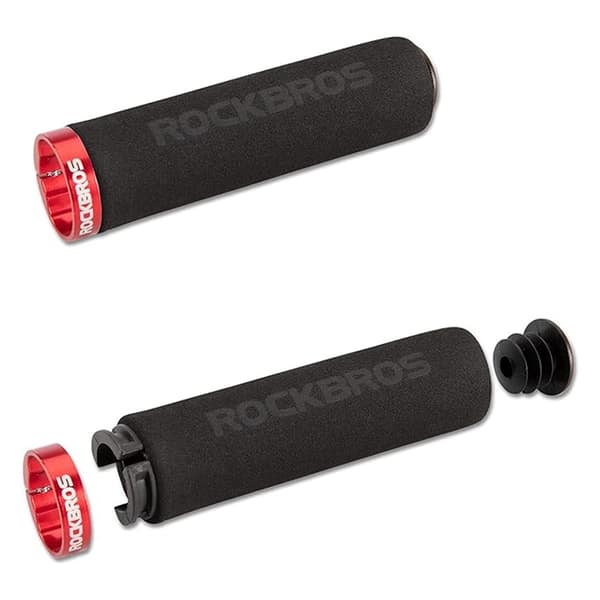 Rockbros Bicycle Greppar Sponge - Svart/Röd