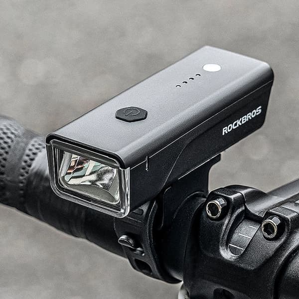 Rockbros Främre cykelljus 260 lm - Svart