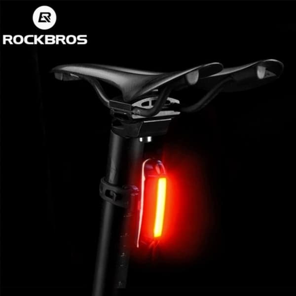 Rockbros bakre cykelljus - Svart