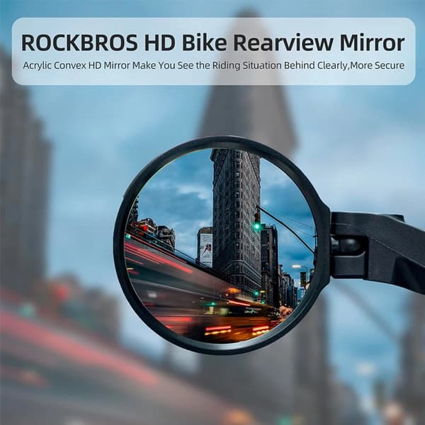 Rockbros bakre höger cykelspegel - Svart