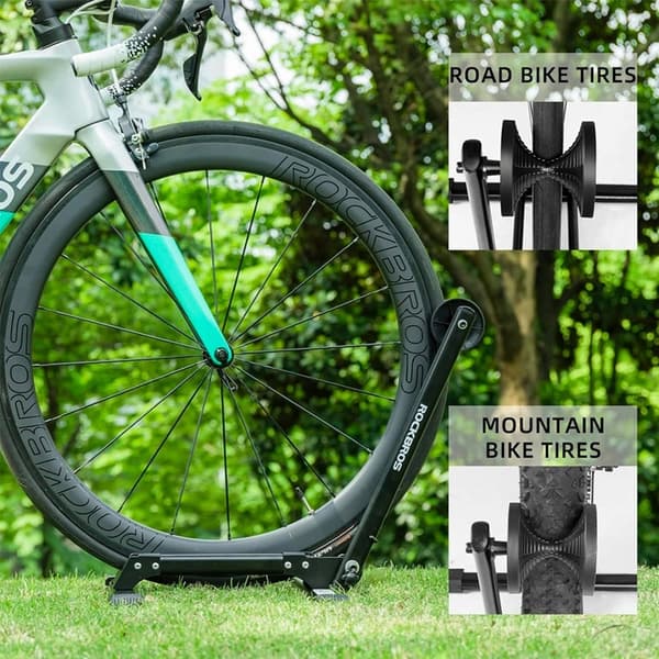 Rockbros hopfällbart Cykelställ - Svart
